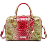 Women's Crocodile-Embossed Tote Bag | Vegan Leather Crossbody Purse | 23 Colors