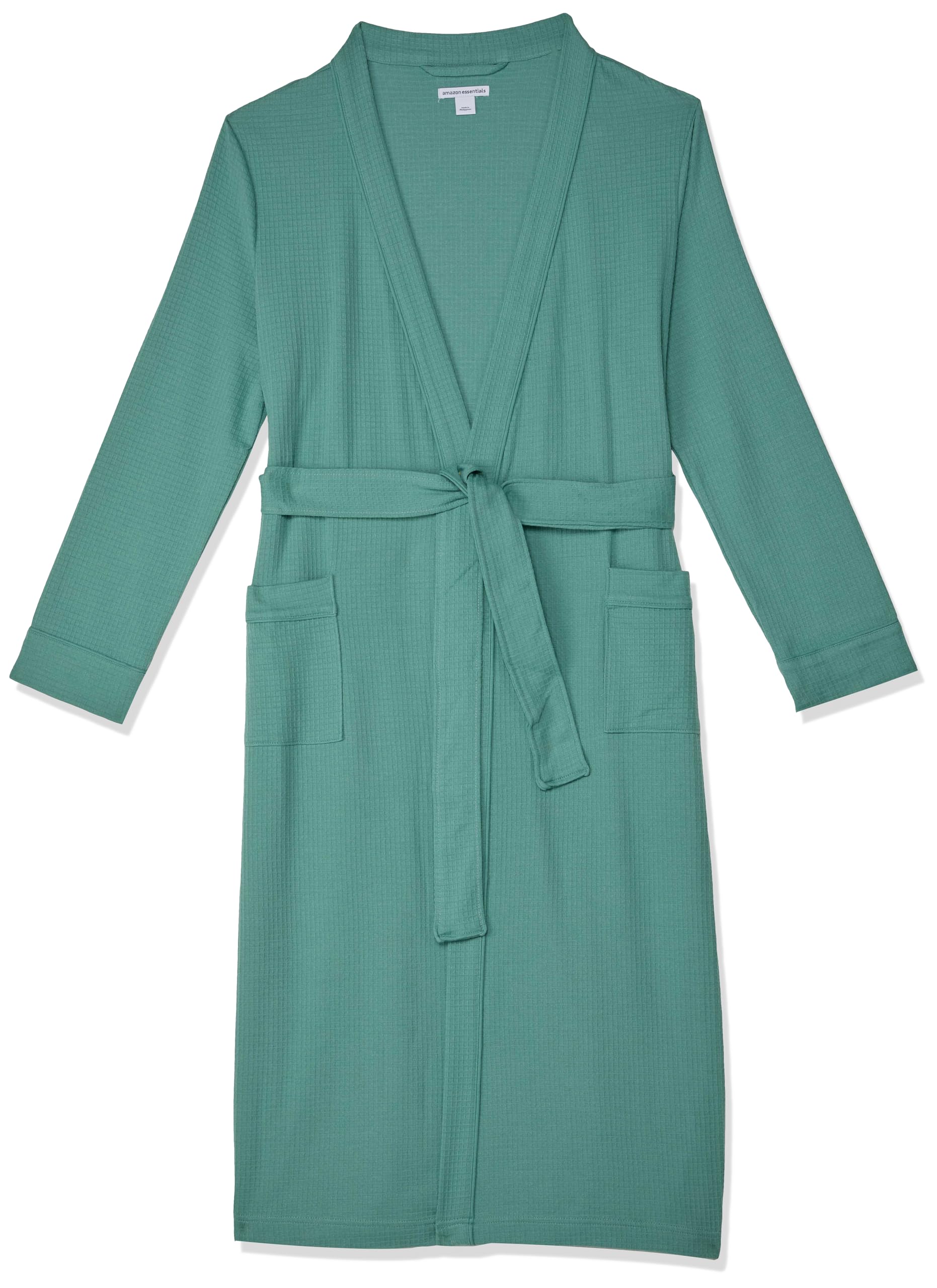Amazon Essentials Women's Lightweight Waffle Full-Length Bath Robe (Available in Plus Size)