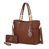 MKF Collection Tote Bag for Women | Vegan Leather Handbag Set with Wallet | Mia K | 87 Colors & Styles