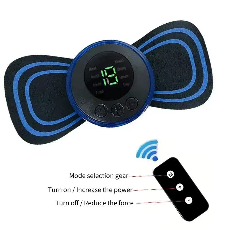 Portable EMS Muscle Massager – 8 Modes, 19 Intensity Levels - Dazzling Beauty Solution