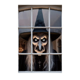 3D Holiday Window Cover Witch Halloween Window Cover - Dazzling Beauty Solution