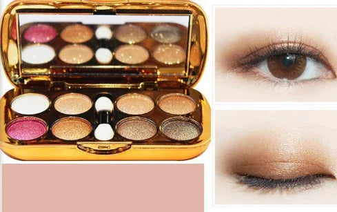 Shiny 8-Color Pearly Eyeshadow Palette - Dazzling Beauty Solution