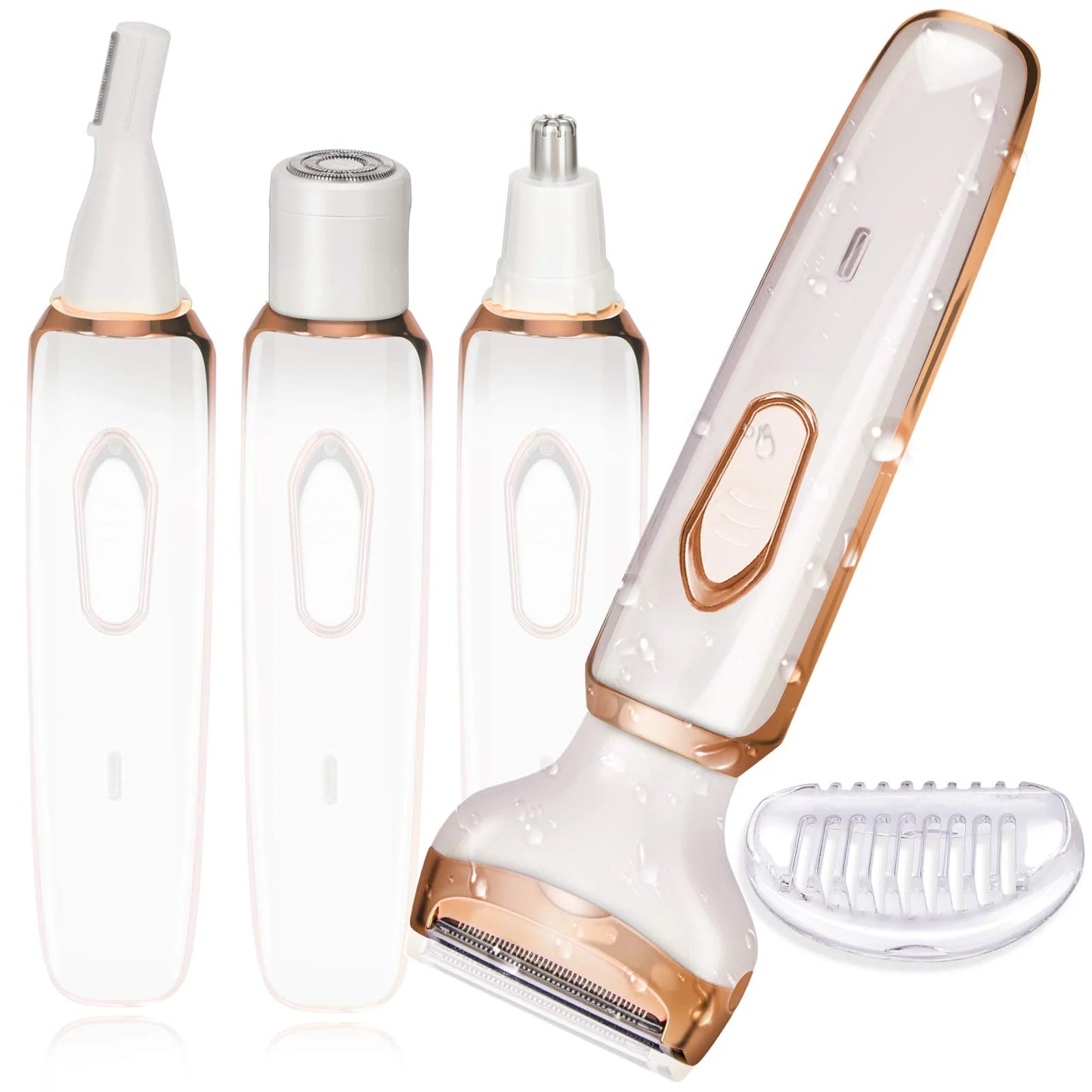 4-in-1 Electric Razor for Women – Safe, Painless & Portable Hair Removal