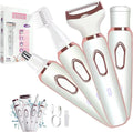 4-in-1 Electric Hair Removal Kit for Women – Bikini, Eyebrow, Nose & Facial Trimmer Set - Dazzling Beauty Solution