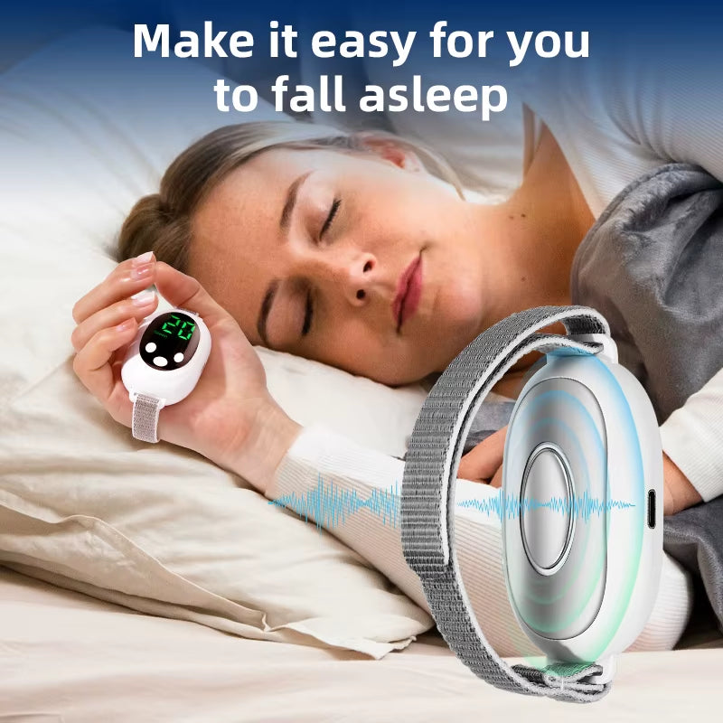 Two Modes, 20 Levels of Intensity, Intelligent Sleep Device, Anxiety Relief, Neurological Sleep, Insomnia, and Soothing Device,