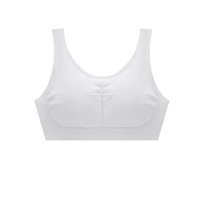 Large Size Seamless Vest Bra – Solid Color Lightweight Support - Dazzling Beauty Solution
