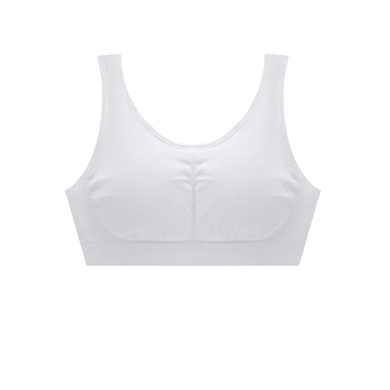Large Size Seamless Vest Bra – Solid Color Lightweight Support - Dazzling Beauty Solution