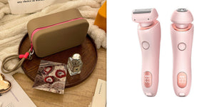 2-in-1 Rechargeable Epilator & Hair Removal Trimmer – Face, Body, Bikini, Legs & Underarms - Dazzling Beauty Solution