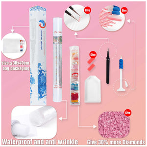 Mosaic Cross Stitch Needlework Wall Art - Dazzling Beauty Solution