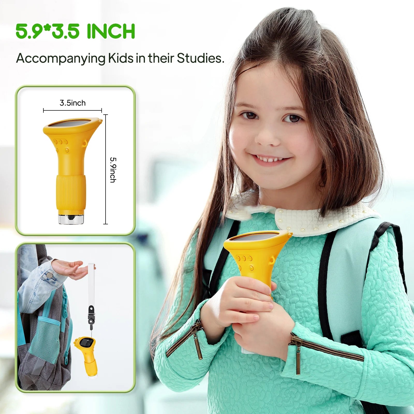 Microscope for Kids, Digital Microscope with 2'' Screen - 200X Zoom, Science Kits for Boys & Girls,