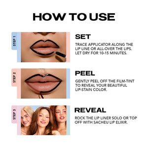 LIP LINER STAY-N - Peel-Off Lip Liner Stain - All Day & Night Lipliner