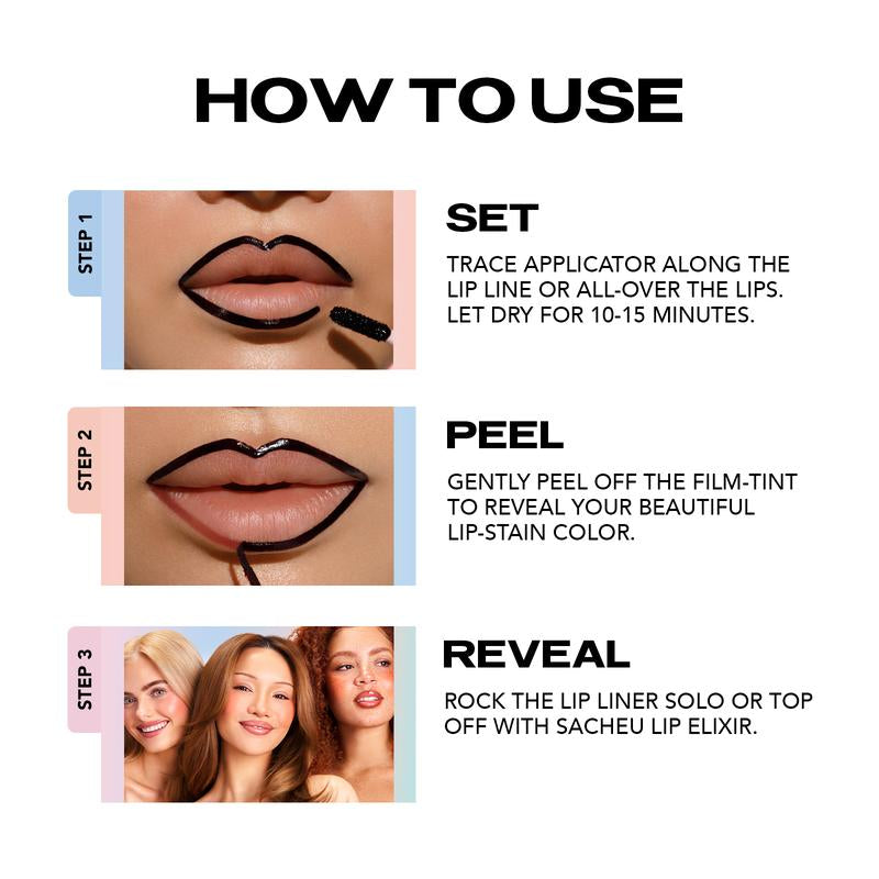 LIP LINER STAY-N - Peel-Off Lip Liner Stain - All Day & Night Lipliner