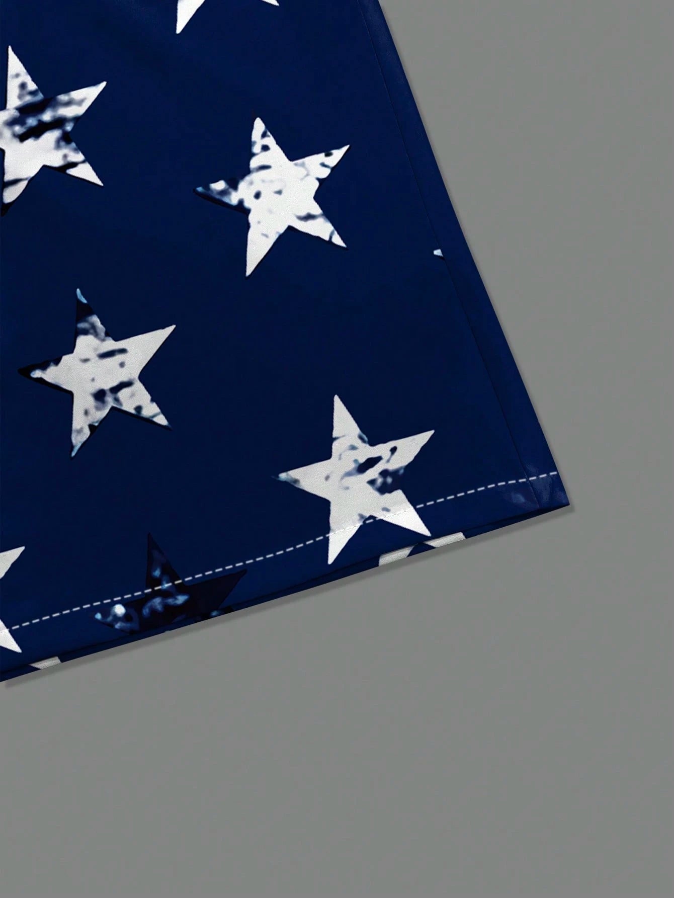 Manfinity Homme Men'S Summer USA Flag Printed Short Sleeve Single-Breasted Casual Shirt for 4Th of July