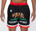 Men’s California Print Swim Shorts – 8.5” Inseam - Dazzling Beauty Solution