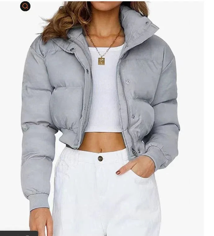 Loose Leisure Warm Polyester Jacket Women - Dazzling Beauty Solution