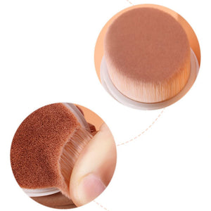 New Foundation Makeup Brush Portable No Powder Trace Foundation Brush Beauty Tool Makeup Brush Loose Powder Brush Beauty Products for Powder Single Make-Up Brush (Black)