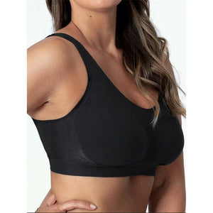 Large Size Seamless Vest Bra – Solid Color Lightweight Support - Dazzling Beauty Solution