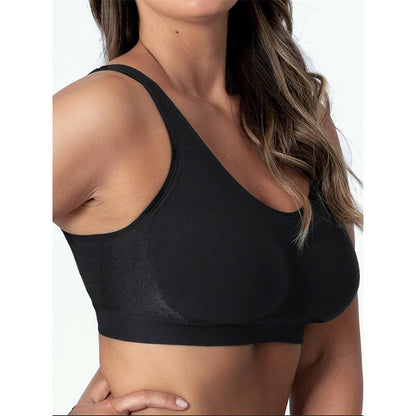 Large Size Seamless Vest Bra – Solid Color Lightweight Support - Dazzling Beauty Solution