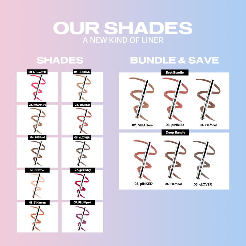 LIP LINER STAY-N - Peel-Off Lip Liner Stain - All Day & Night Lipliner