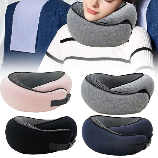 Snail U-Shaped Memory Foam Travel Pillow – 360° Neck Support - Dazzling Beauty Solution