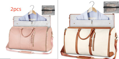 Women’s Large Capacity Travel Duffle Bag – Waterproof Foldable Suit Tote - Dazzling Beauty Solution