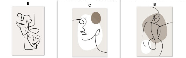 Body Art Canvas Poster – Modern Geometric Wall Art for Sofa or Bedroom - Dazzling Beauty Solution