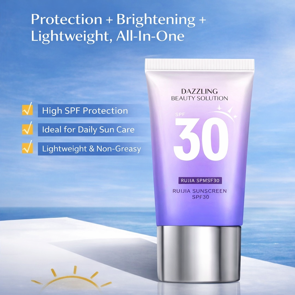 Dazzling Beauty Solution SPF30 Sunscreen Makeup Kit | Primer + Concealer + Highlight | Face & Body
