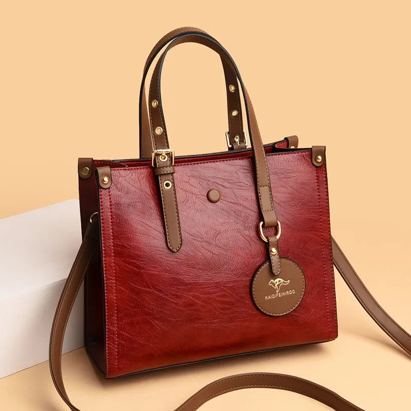 New Fashion Leather Luxury Ladies Grid Shoulder Bag Top Quality Crossbody Pouch for Women Handbags