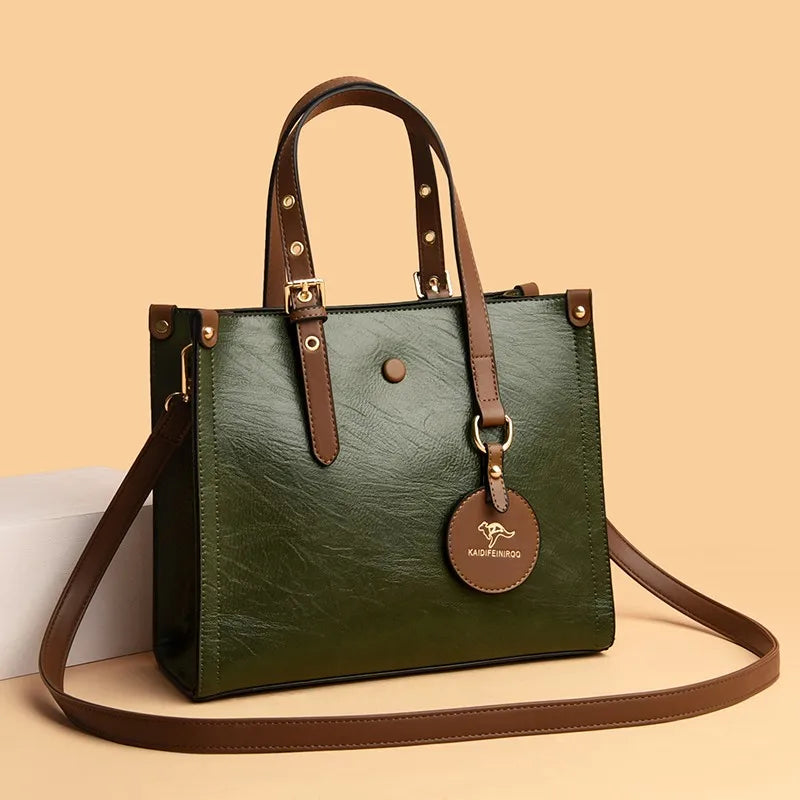 New Fashion Leather Luxury Ladies Grid Shoulder Bag Top Quality Crossbody Pouch for Women Handbags