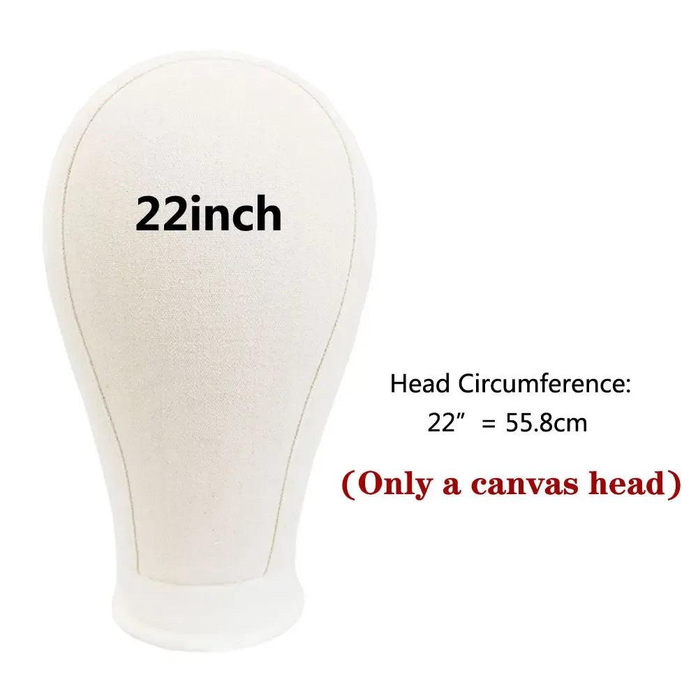 Canvas Wig Head Stand | Professional Mannequin for Styling & Display - Dazzling Beauty Solution