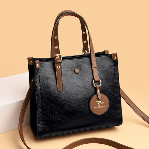 New Fashion Leather Luxury Ladies Grid Shoulder Bag Top Quality Crossbody Pouch for Women Handbags