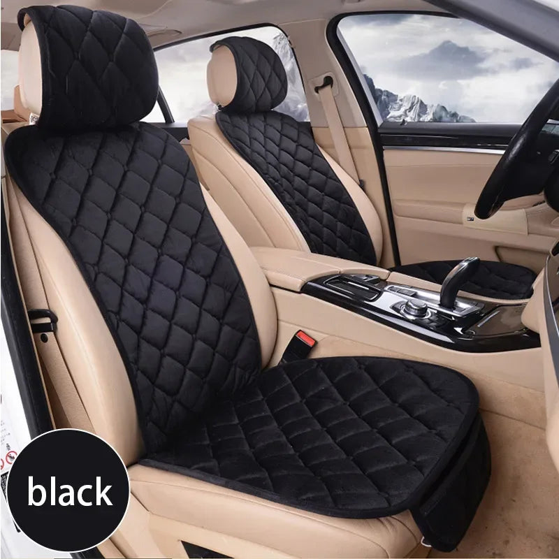 SEAMETAL Soft Plush Universal Car Seat Cover Cushion – Pink, 4‑Season Comfort - Dazzling Beauty Solution