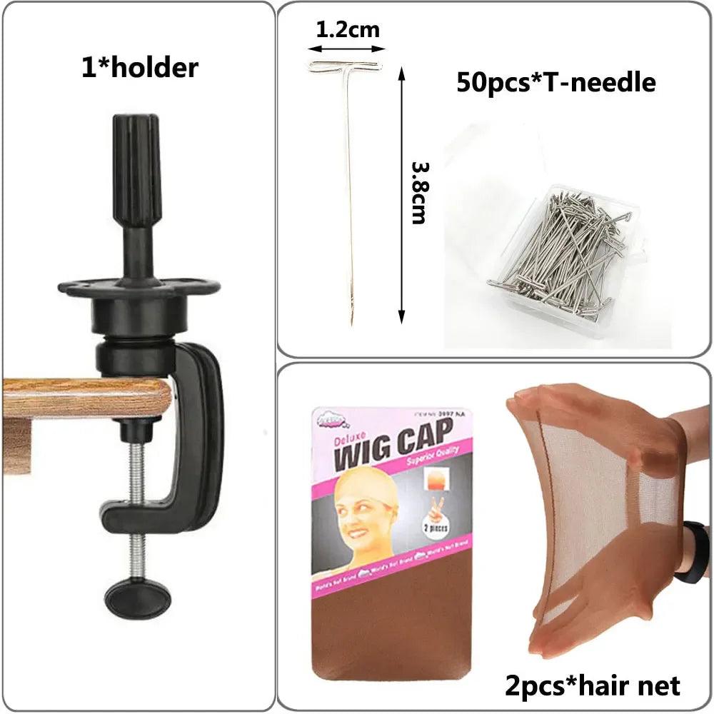 Canvas Wig Head Stand | Professional Mannequin for Styling & Display - Dazzling Beauty Solution