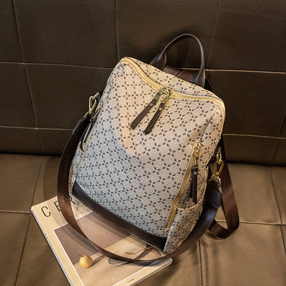 Floral Embossed Travel Backpack – Waterproof PVC (Unisex - Dazzling Beauty Solution