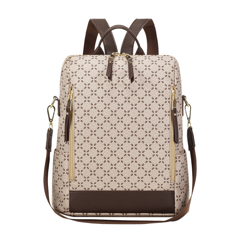 Floral Embossed Travel Backpack – Waterproof PVC (Unisex - Dazzling Beauty Solution