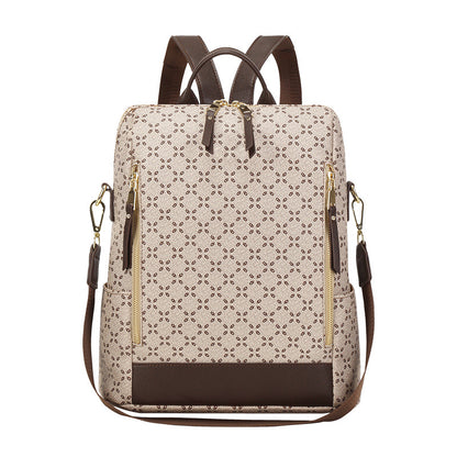 Floral Embossed Travel Backpack – Waterproof PVC (Unisex - Dazzling Beauty Solution