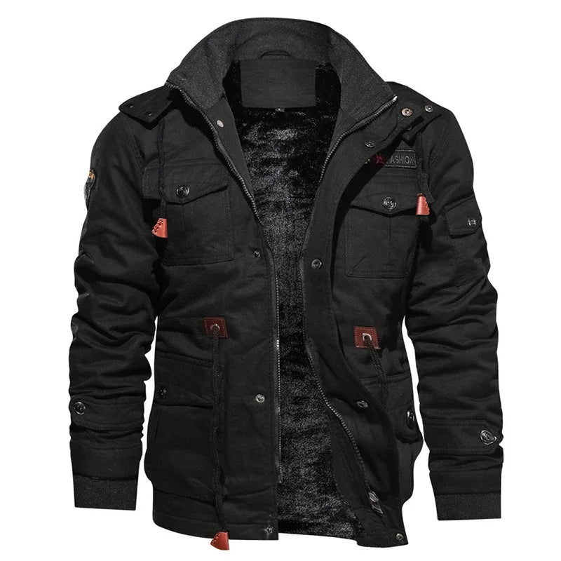 Men’s Military Hooded Winter Parka – Warm Snow Coat - Dazzling Beauty Solution