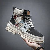 2025 Winter Hot Sale Men's Women High-top Ankle Boots British Chelsea Work Boots Fashion Motocycle Shoes Man Sneakers Size 39-48 - Dazzling Beauty Solution