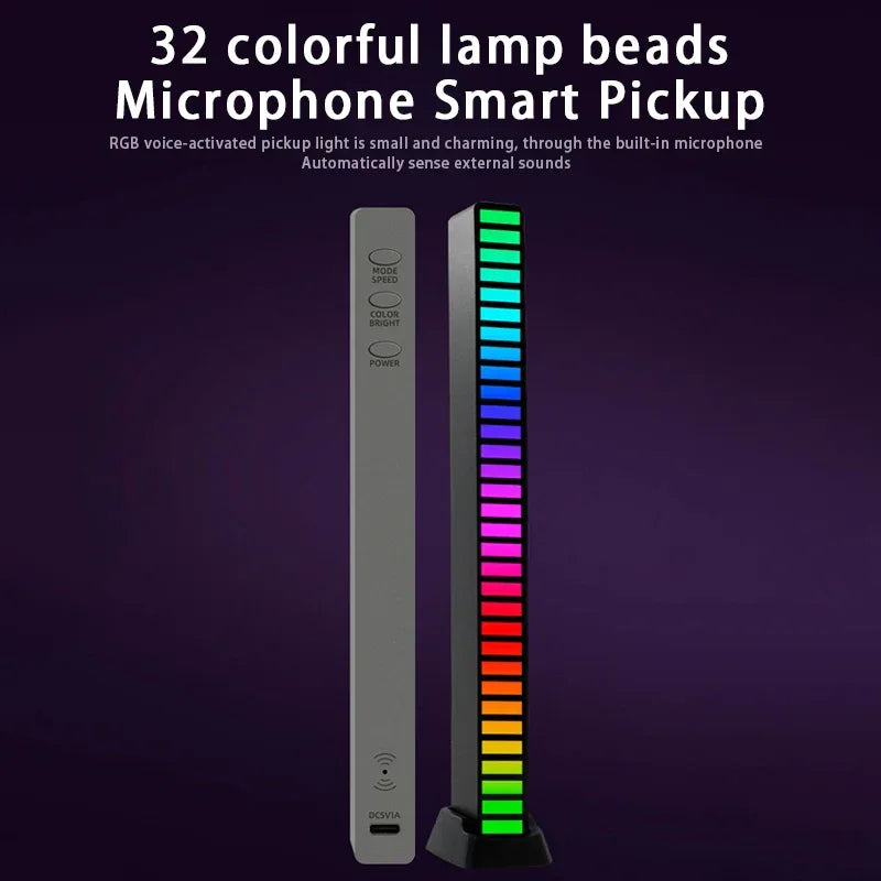 RGB Music Rhythm LED Light – Sound Reactive with App Control - Dazzling Beauty Solution