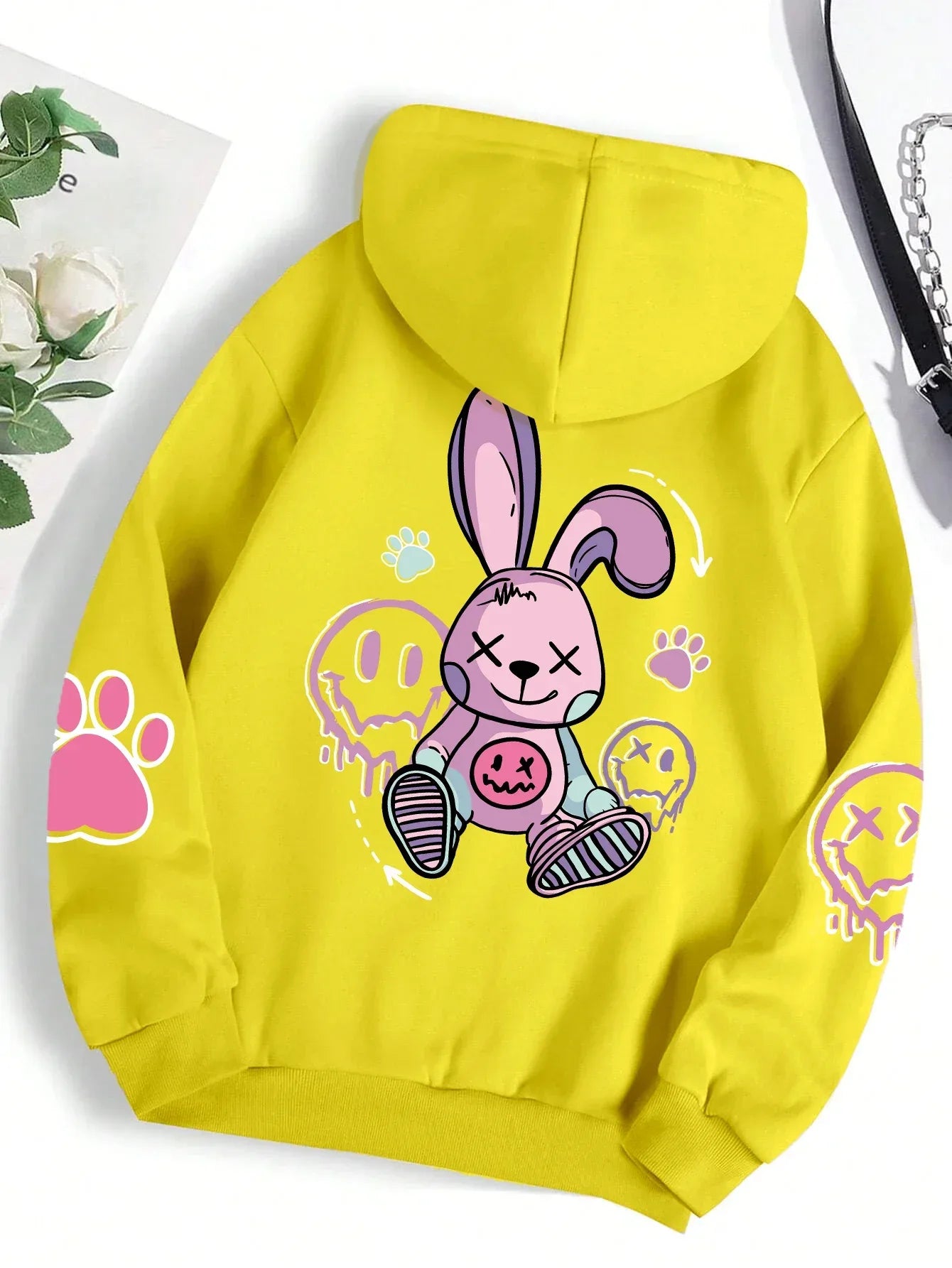 Oversized Printed Hip Hop Women's Hoodie - Dazzling Beauty Solution