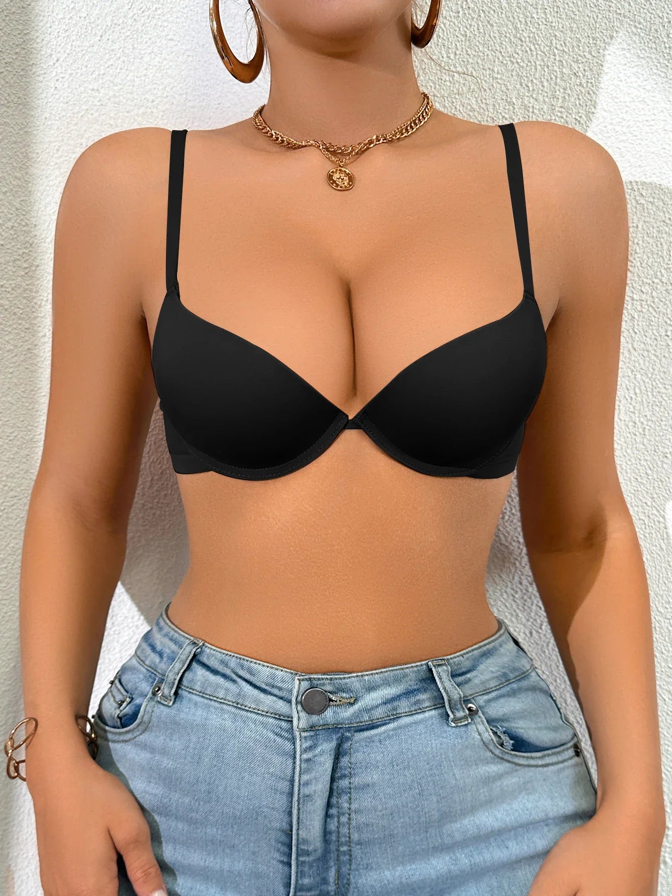 Seamless Underwire Push-Up Bra