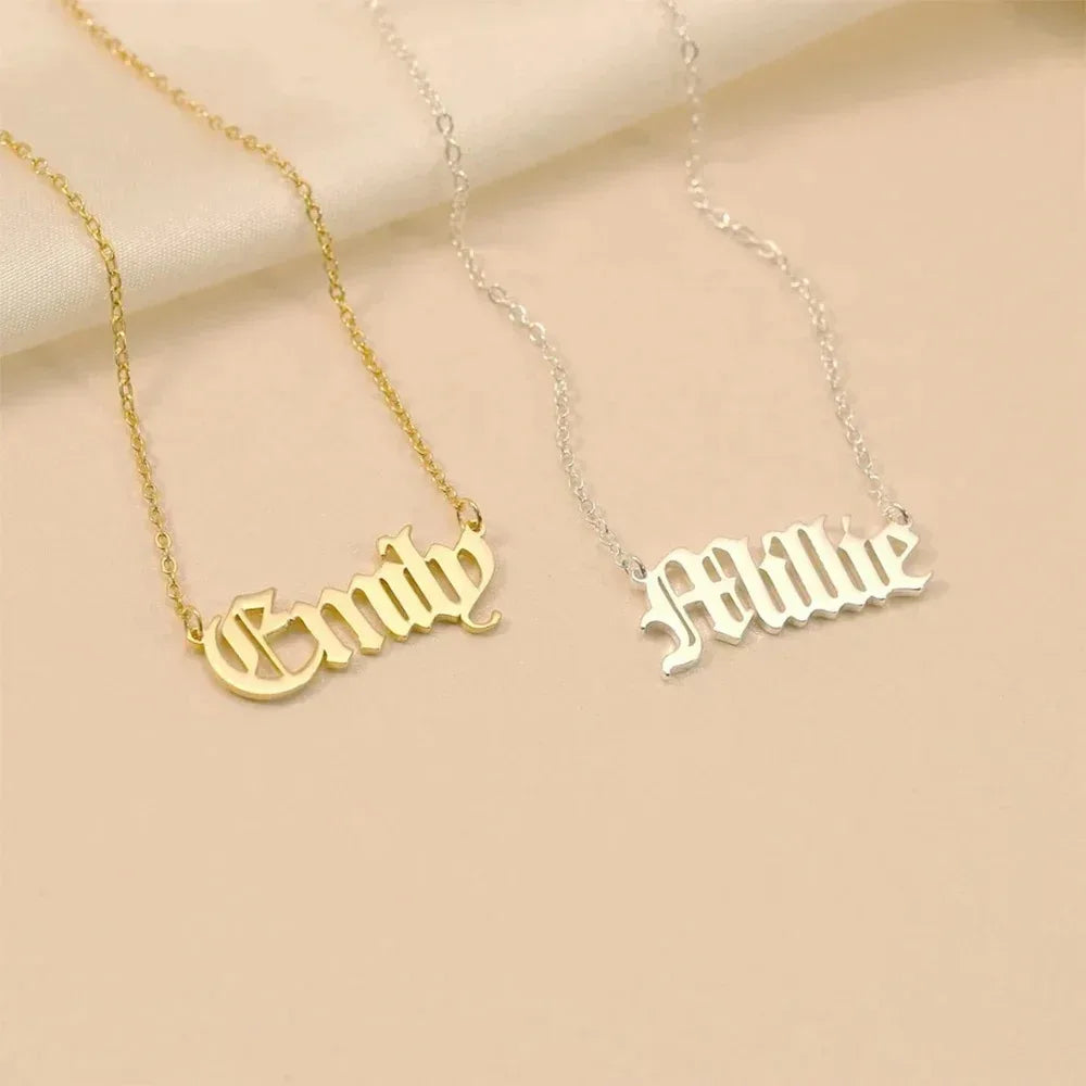 Personalized Stainless Steel Name Necklace – Custom Jewelry - Dazzling Beauty Solution