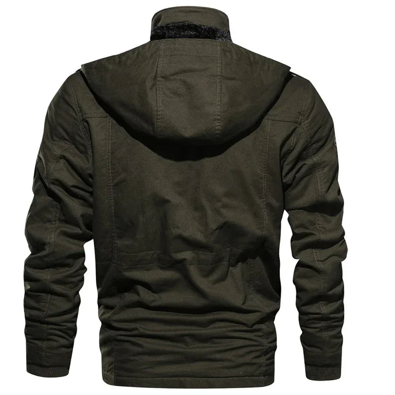 Men’s Military Hooded Winter Parka – Warm Snow Coat - Dazzling Beauty Solution