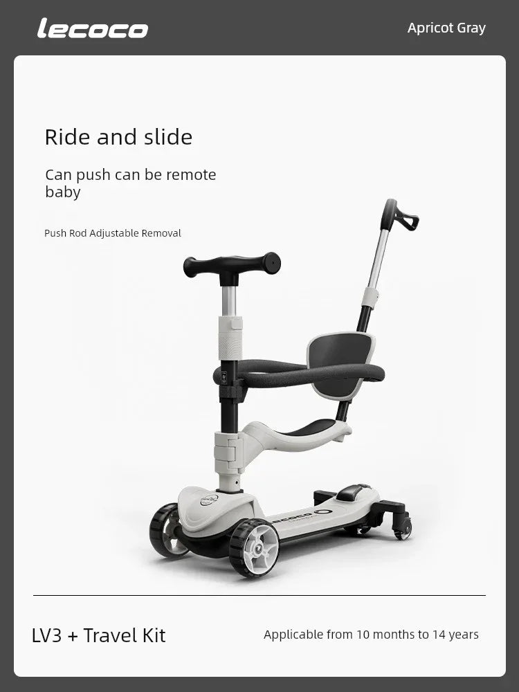 3-in-1 Kids Scooter & Ride-On for Ages 2-6 - Dazzling Beauty Solution