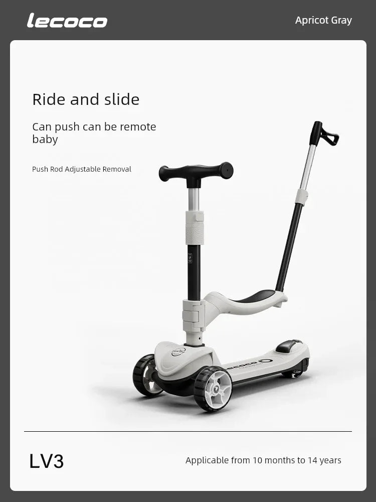3-in-1 Kids Scooter & Ride-On for Ages 2-6 - Dazzling Beauty Solution