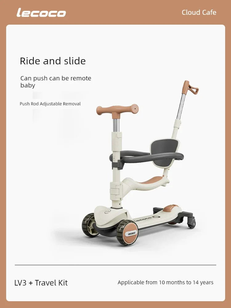 3-in-1 Kids Scooter & Ride-On for Ages 2-6 - Dazzling Beauty Solution