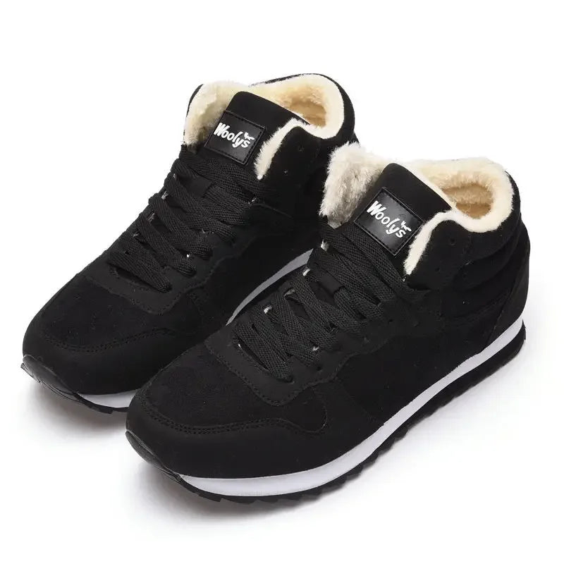 Men’s Winter Snow Boots – Warm Fur Lined Ankle Shoes - Dazzling Beauty Solution