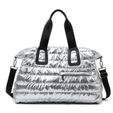 Waterproof Gym & Swimming Bag | Dry & Wet Separation | Yoga, Fitness & Travel | Silver & Black