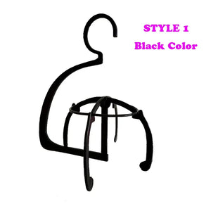 Nunify Plastic Wig Stand Portable Wig Head Stand Black Pink Wig Hang Holder Stand Durable Hair Display Tools Wig Accessories - Dazzling Beauty Solution