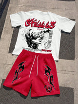 Men's Graphic T-Shirt & Shorts Set – Summer Streetwear